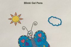 Test Picture Colored with Blinki Gel Pens