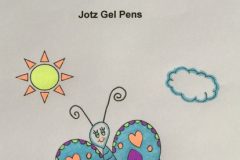 Test Picture Colored with Jotz Gel Pens