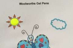 Test Picture Colored with Woolworths Gel Pens